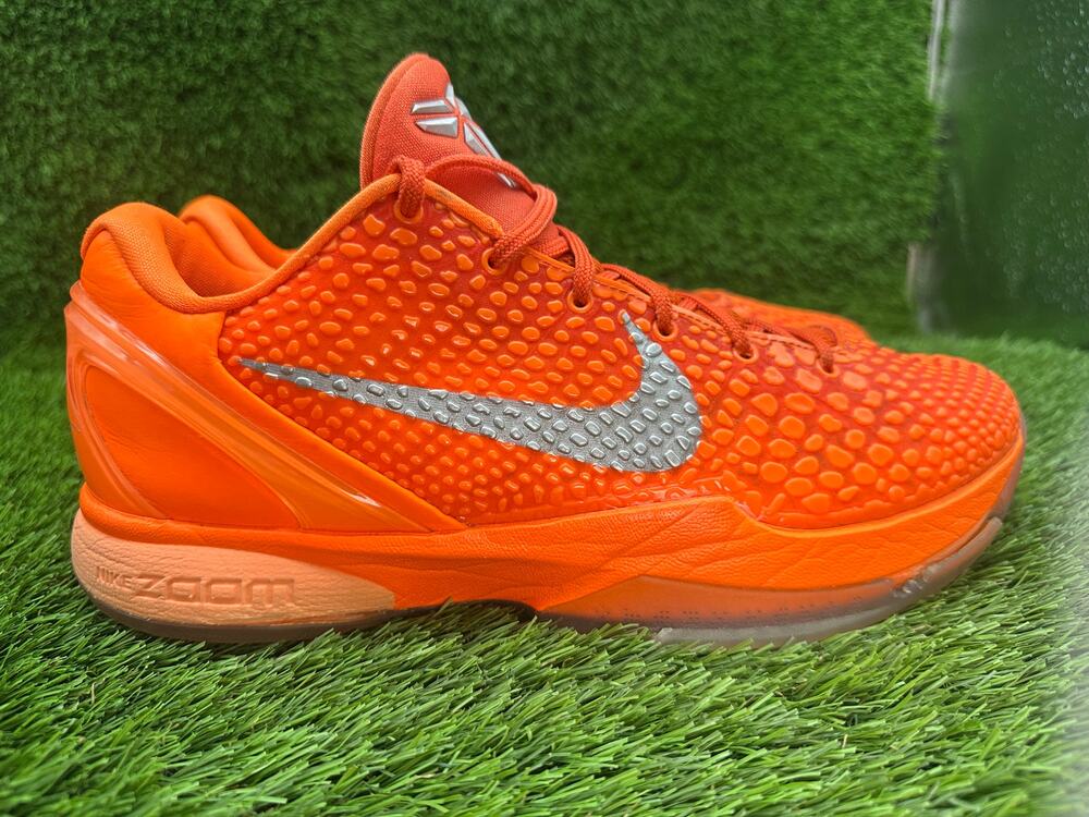 Nike Kobe 6 Protro IH1871-800 Athletic Shoes Mens 10 Orange Synthetic Basketball